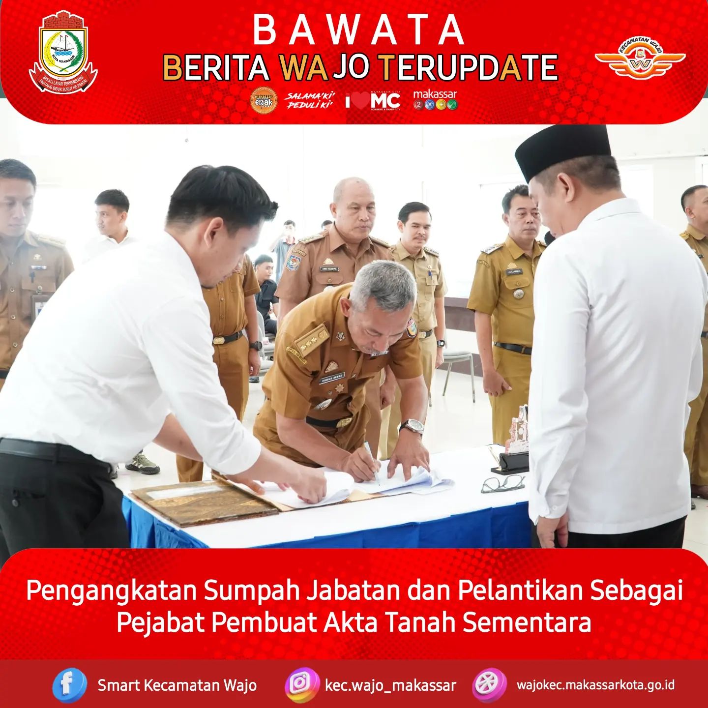 Gambar Pengangkatan dan Sumpah Jabatan PPATS